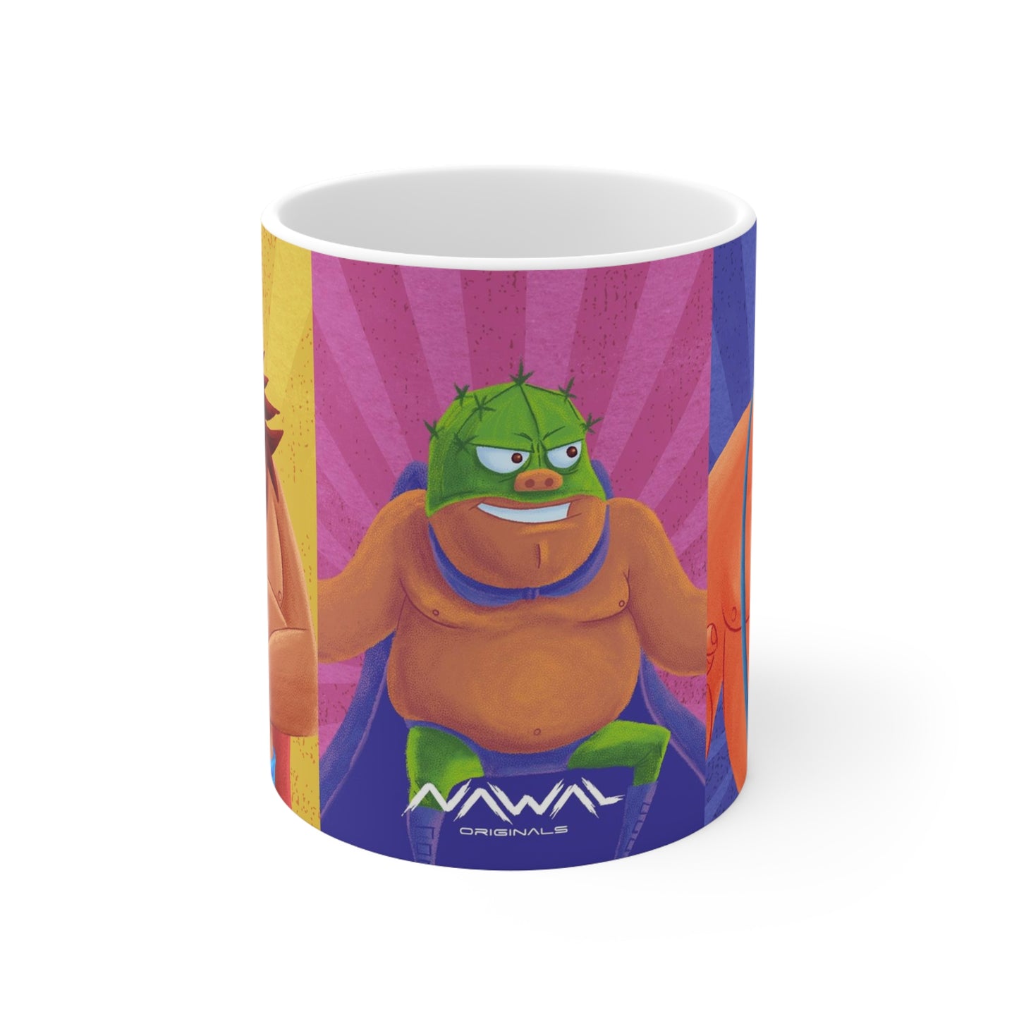 Luchadores Ceramic Mug 11oz