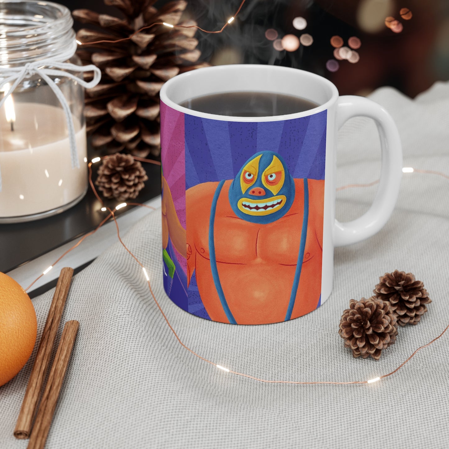 Luchadores Ceramic Mug 11oz