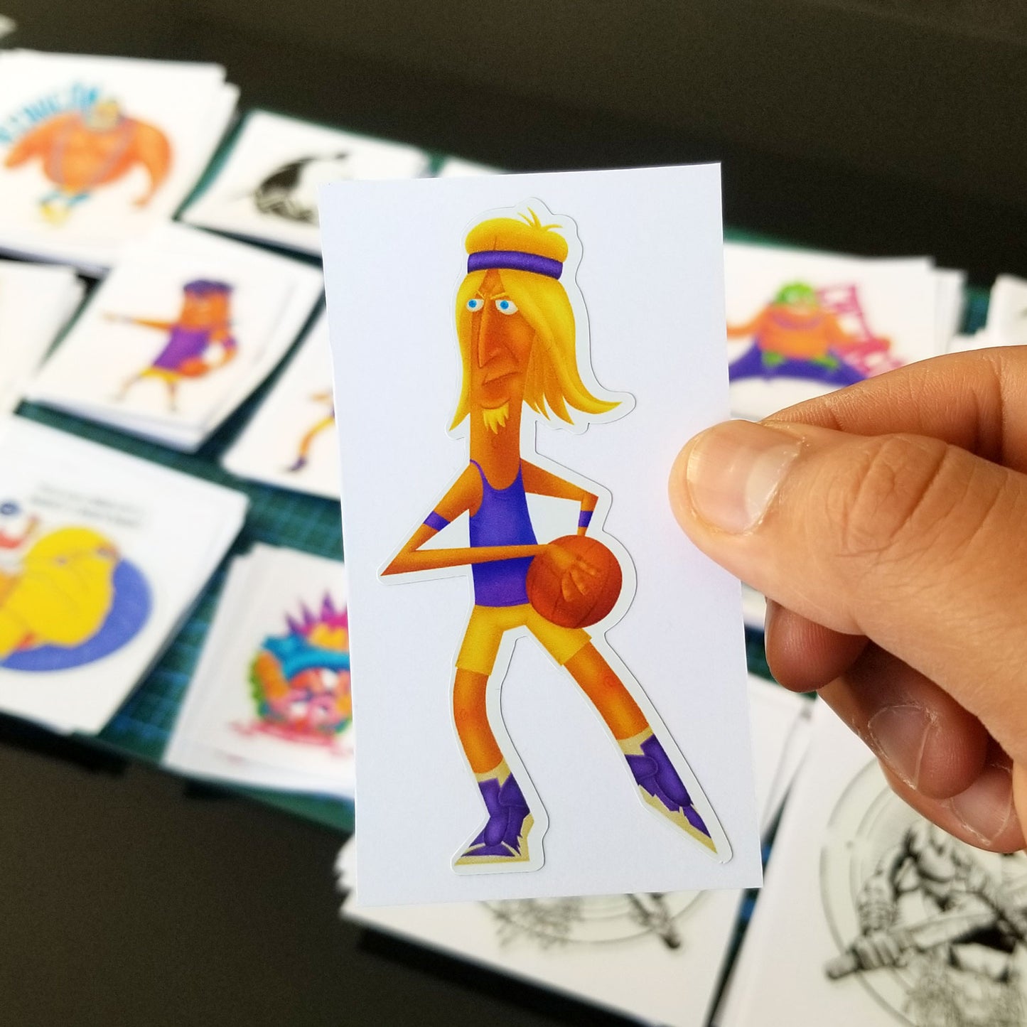 B-Ball Players Stickers
