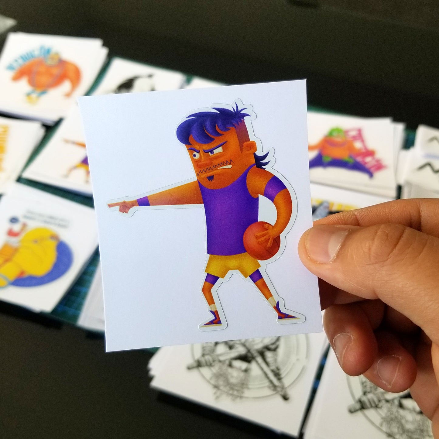 B-Ball Players Stickers