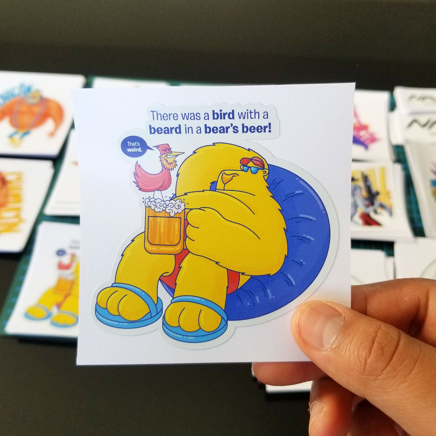Bear, Beer, Bird Sticker