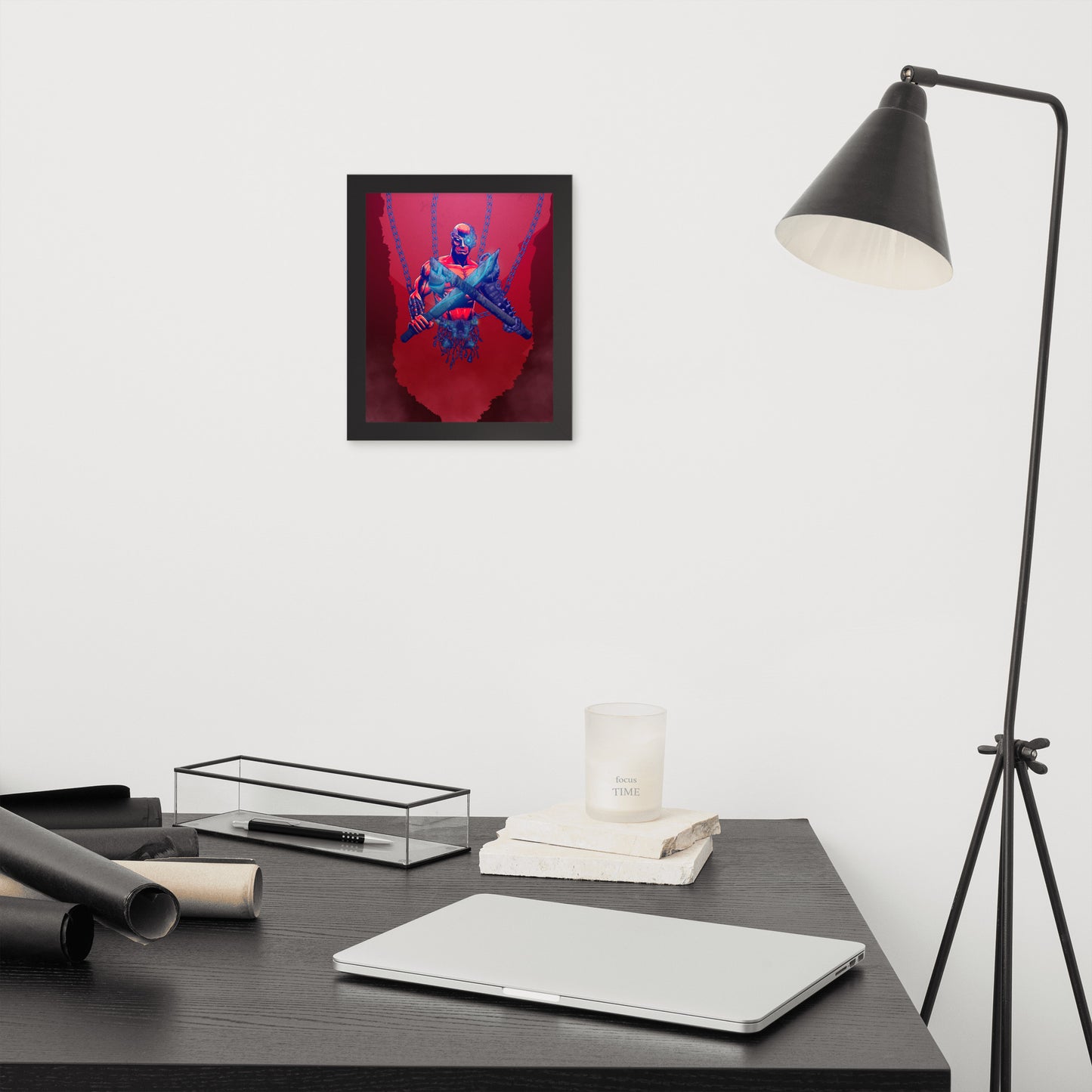 Chained Cyborg Framed Poster