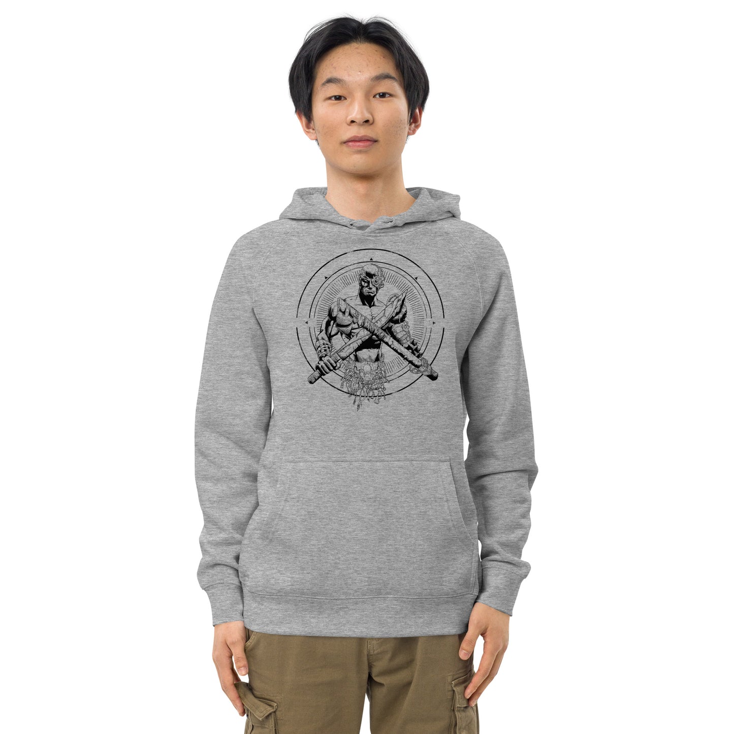 Chained Cyborg Unisex Gray Hoodie