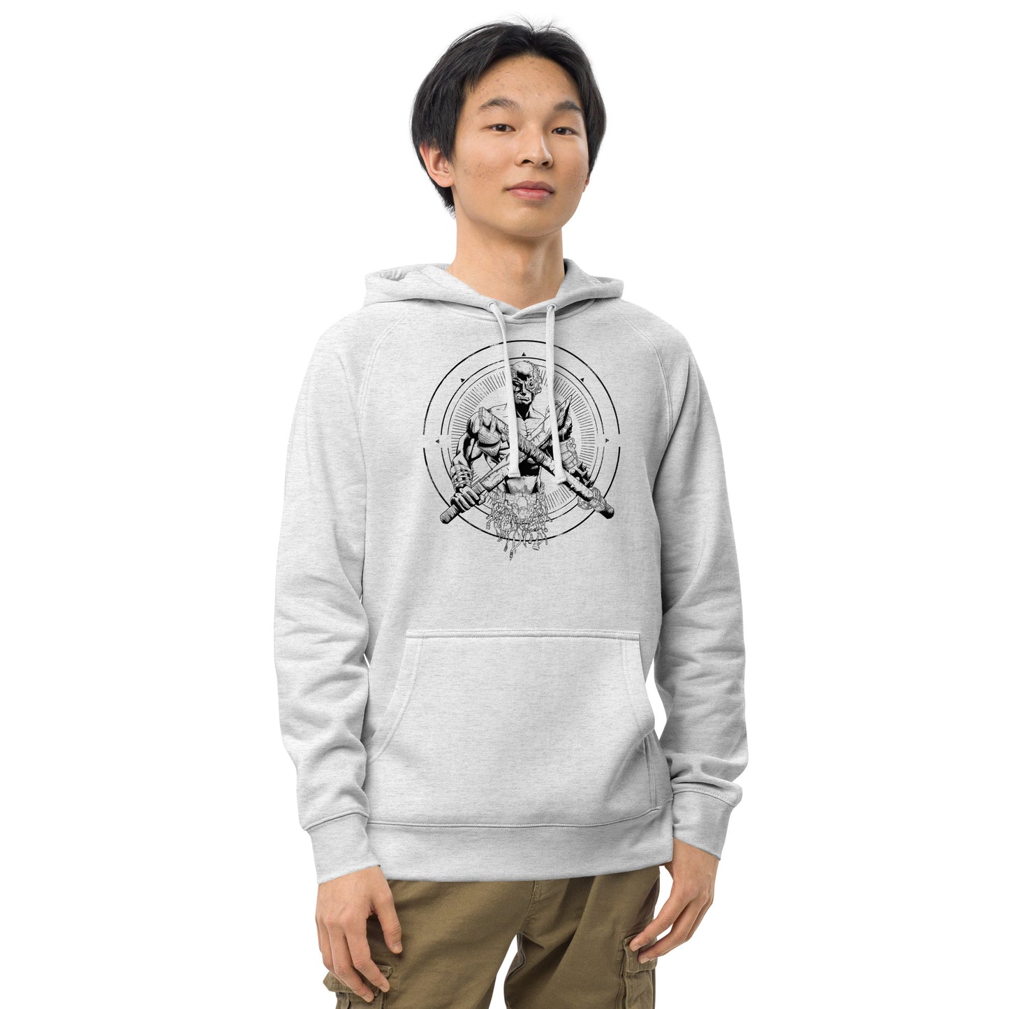Chained Cyborg Unisex Gray Hoodie
