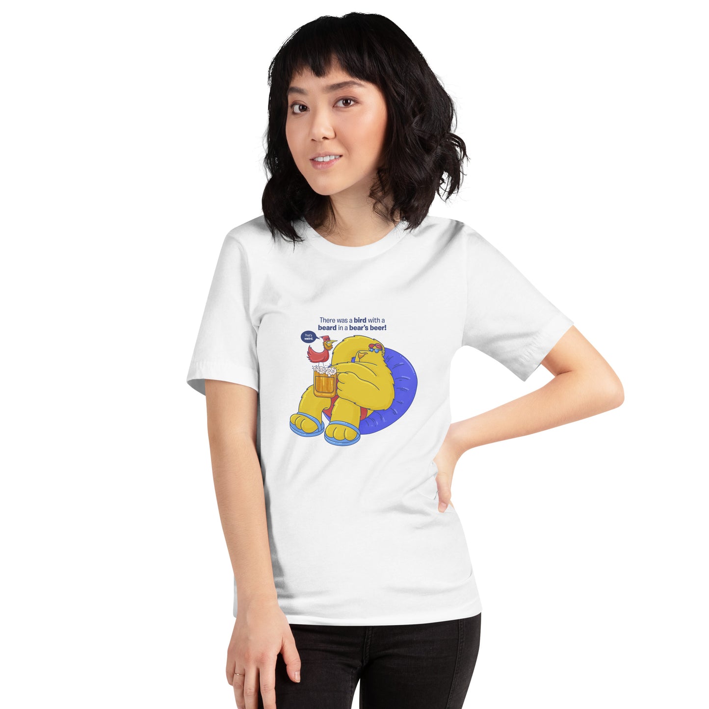 Bird, Beer, Bear Unisex T-shirt