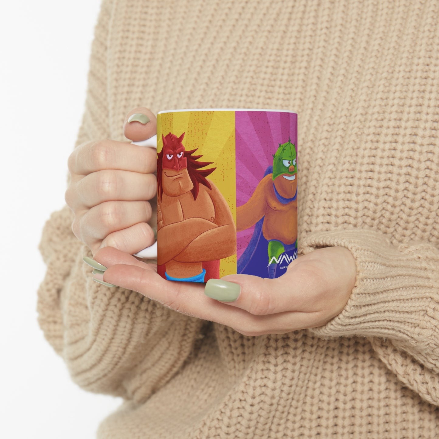 Luchadores Ceramic Mug 11oz