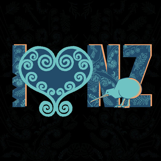 I Love NZ Kiwi Tee - PREORDER