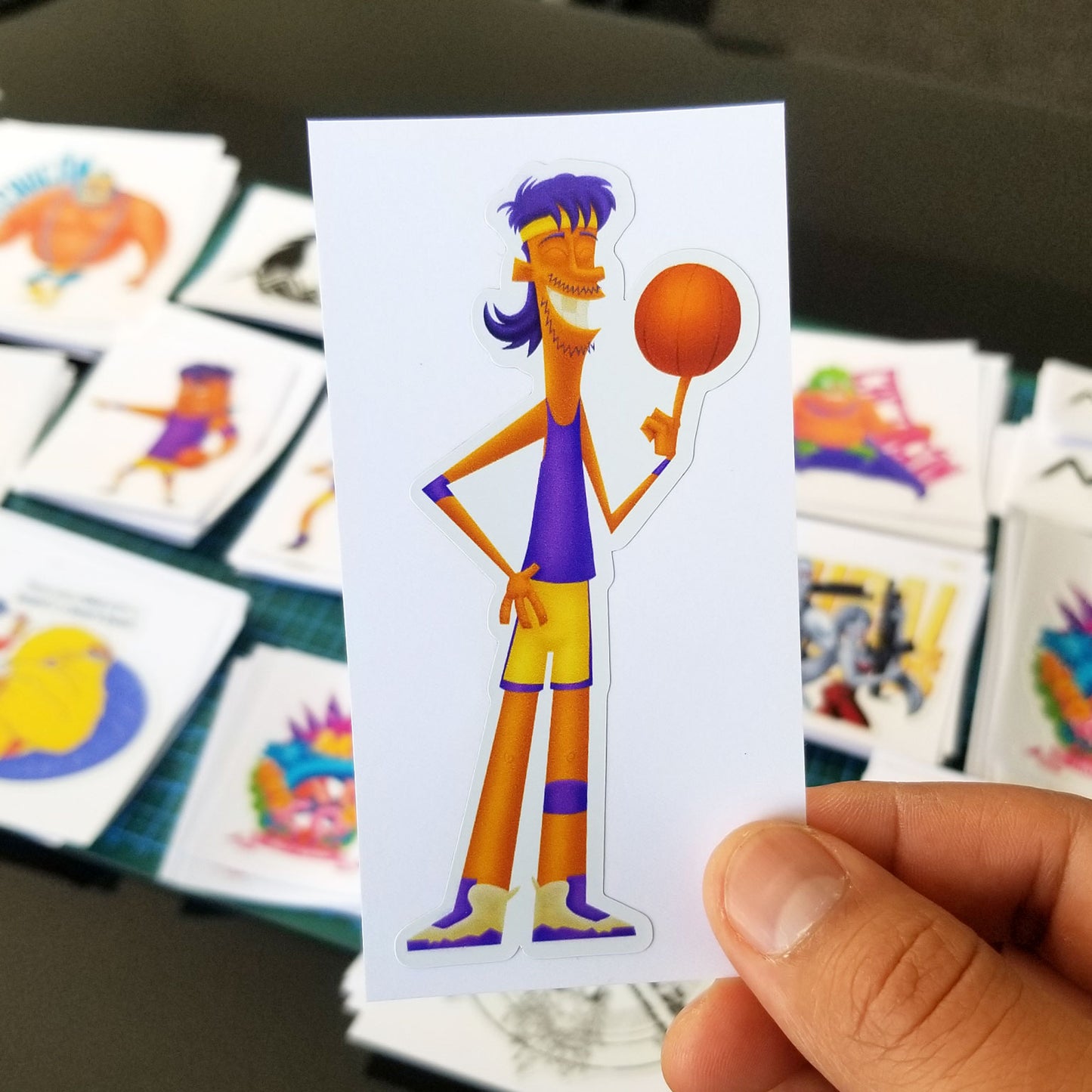 B-Ball Players Stickers