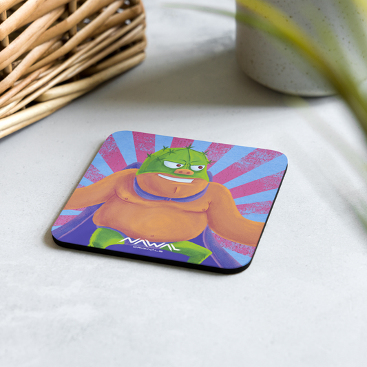 Cactugón Cork-back coaster