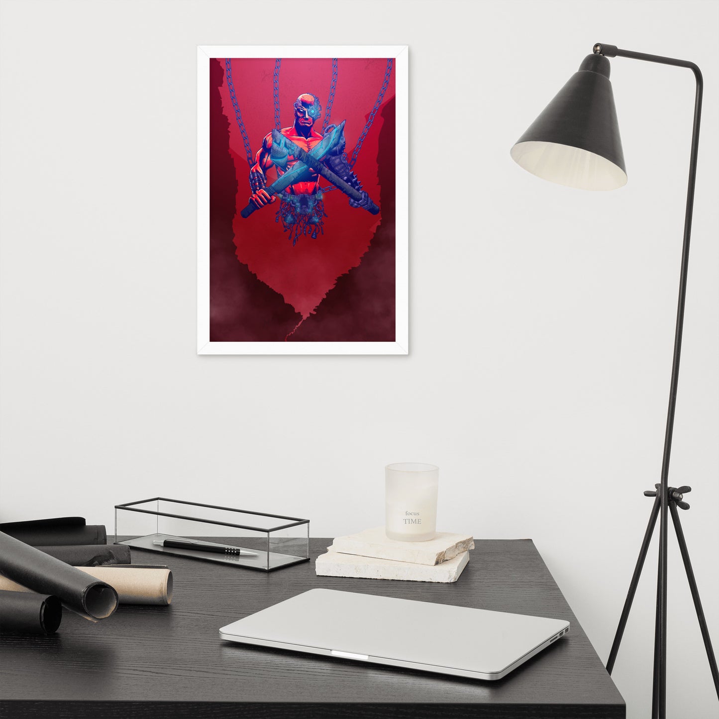 Chained Cyborg Framed Poster