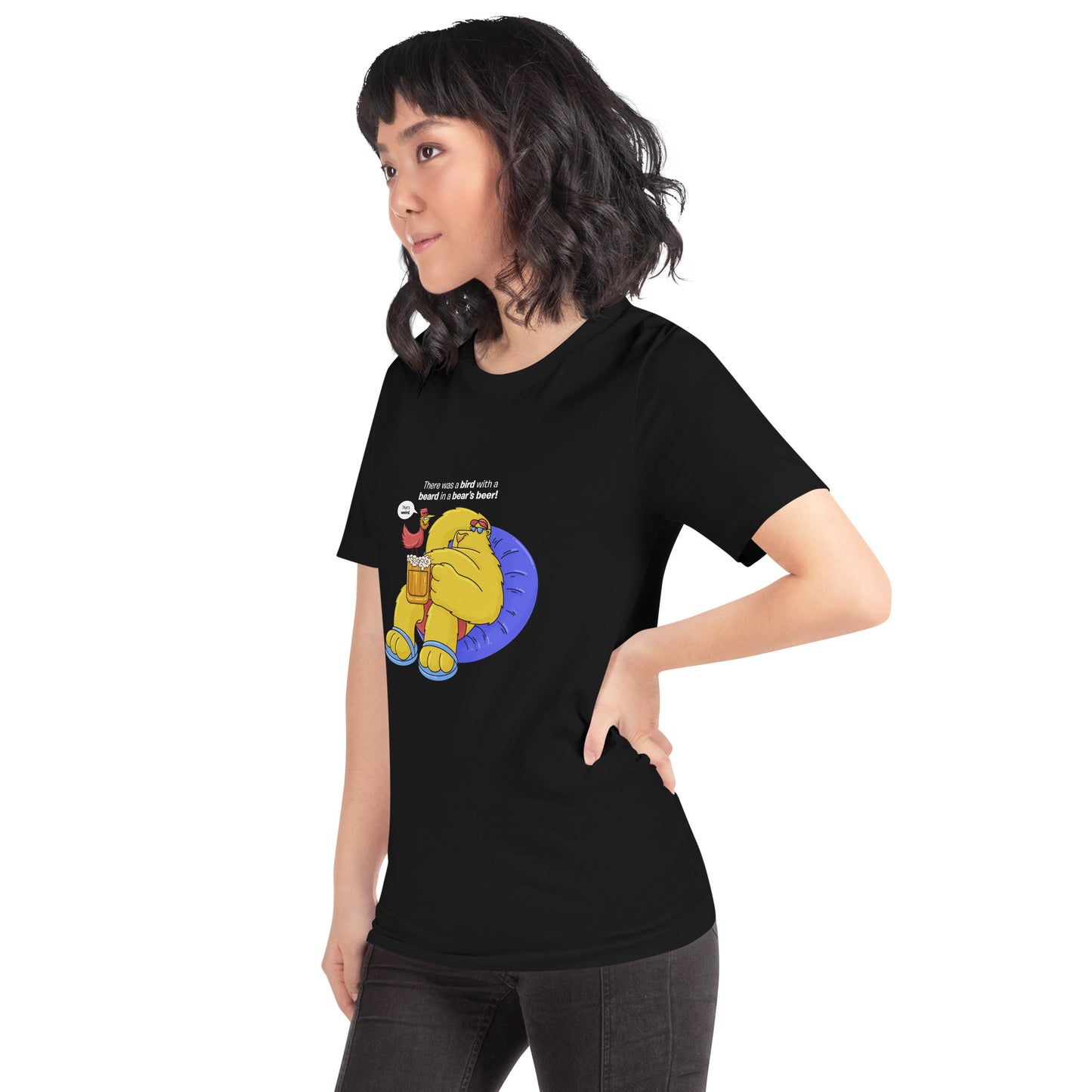 Bird, Beer, Bear Unisex T-shirt