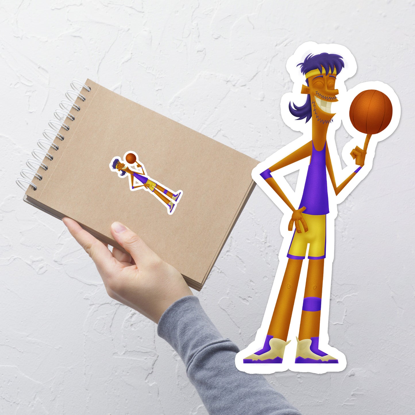B-Ball Players Stickers